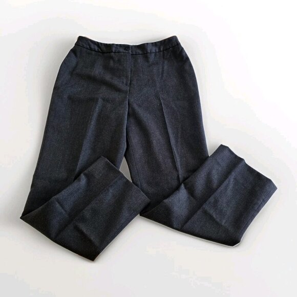 Jones Basics Pants Women 12 Gray Wool Lined Office Mature No Stretch - Picture 9 of 16